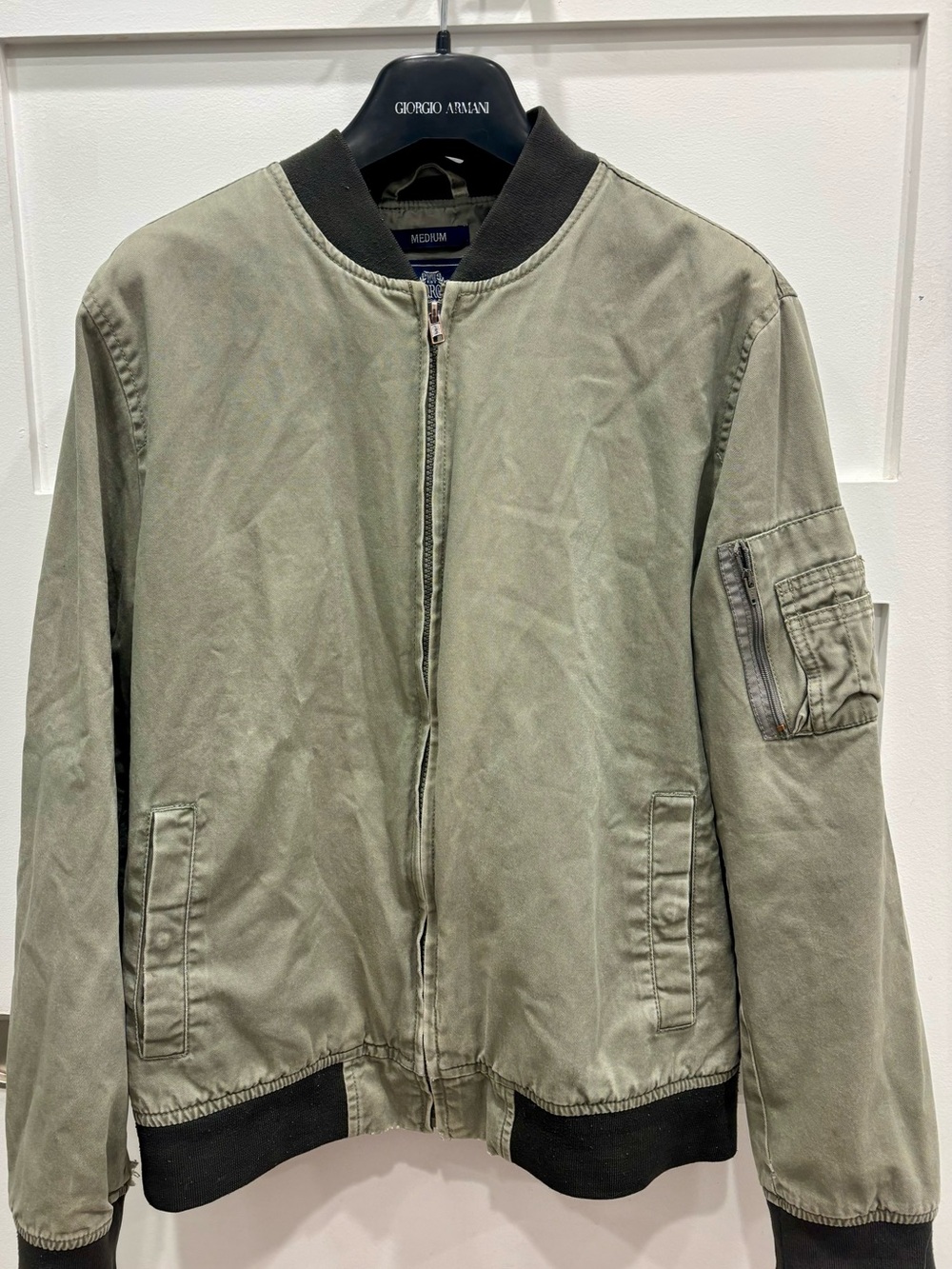American Rag Olive Green Bomber Jacket